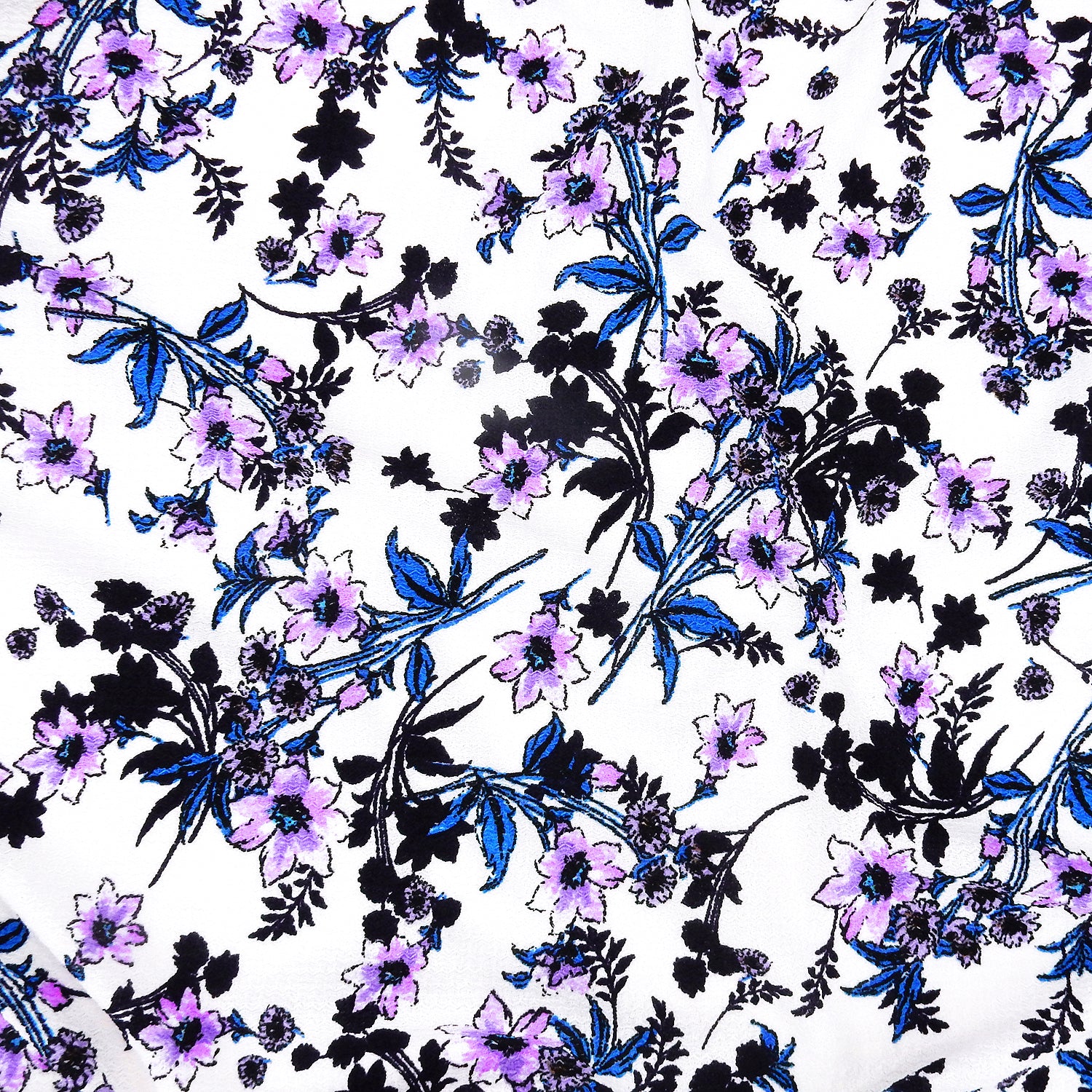 Textured Zigzag Jacquard Stretch Dress Floral Fabric- CLF1-855 Orchid