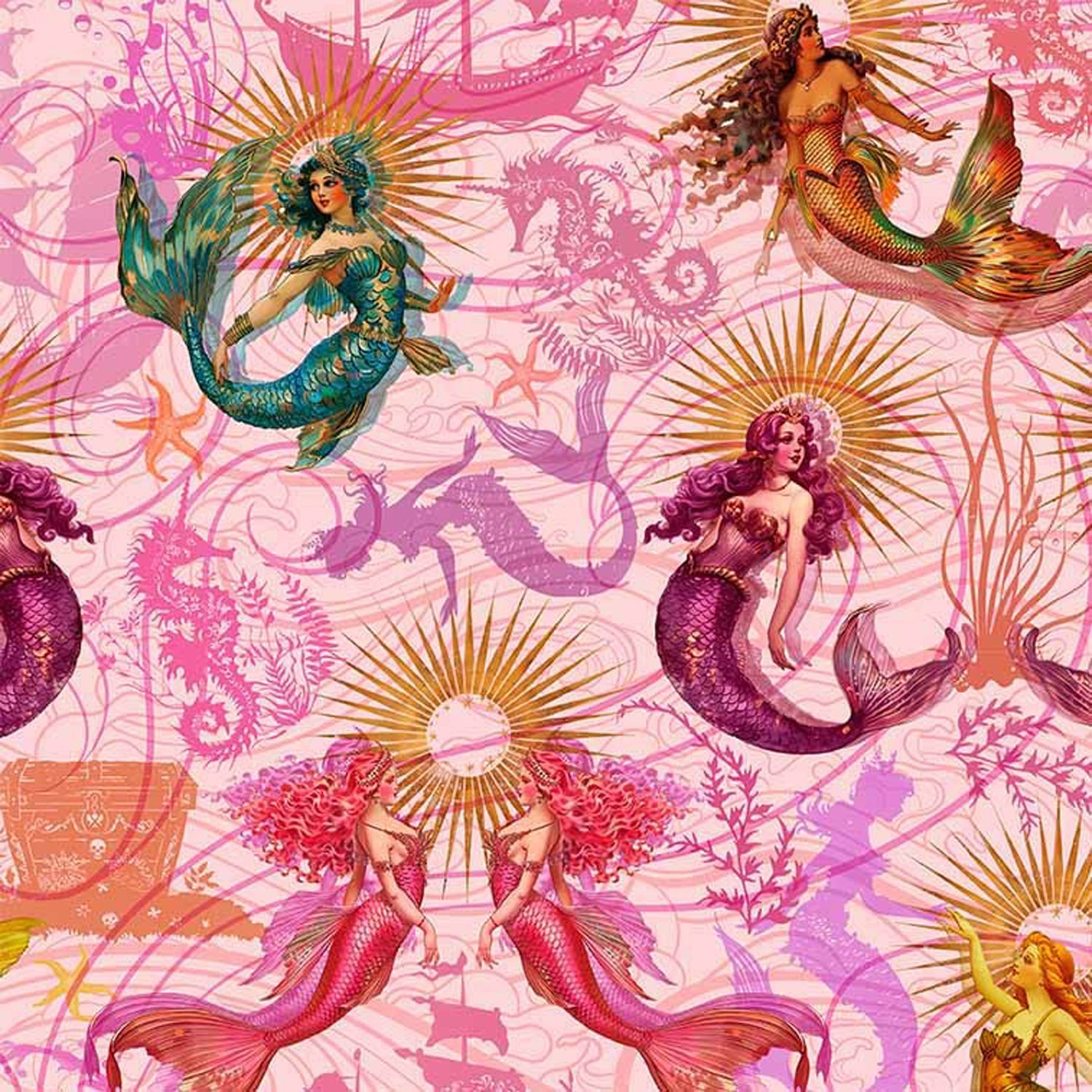 100% Cotton Prints - Divine Oceania Collection 15 Yard Bolt - Michael Miller Fabrics