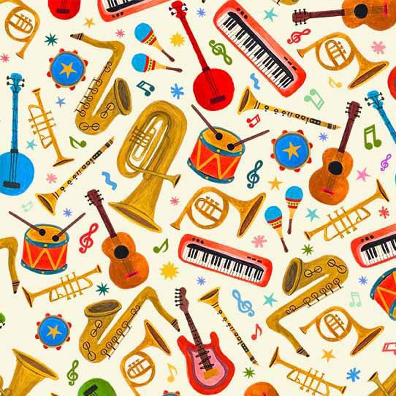 100% Cotton Prints - Joyful Jamboree Collection 15 Yard Bolt - Michael Miller Fabrics