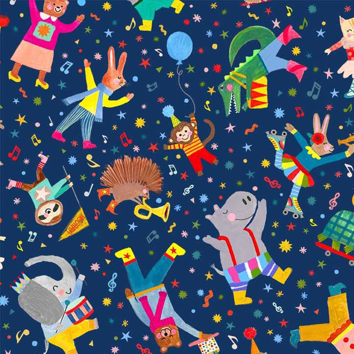 100% Cotton Prints - Joyful Jamboree Collection 15 Yard Bolt - Michael Miller Fabrics