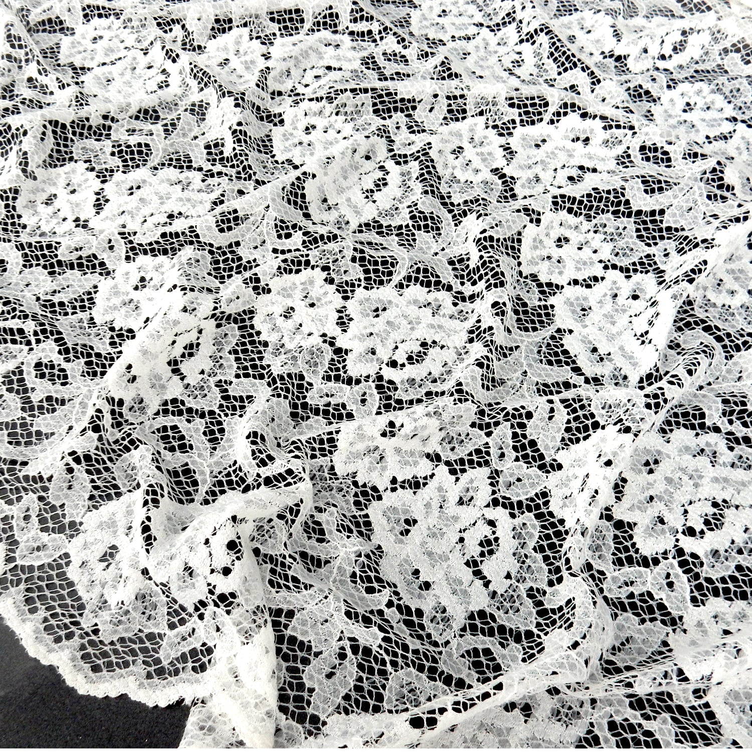 Double-Sided Border Klauber Lace Fabric 3831 Ivory