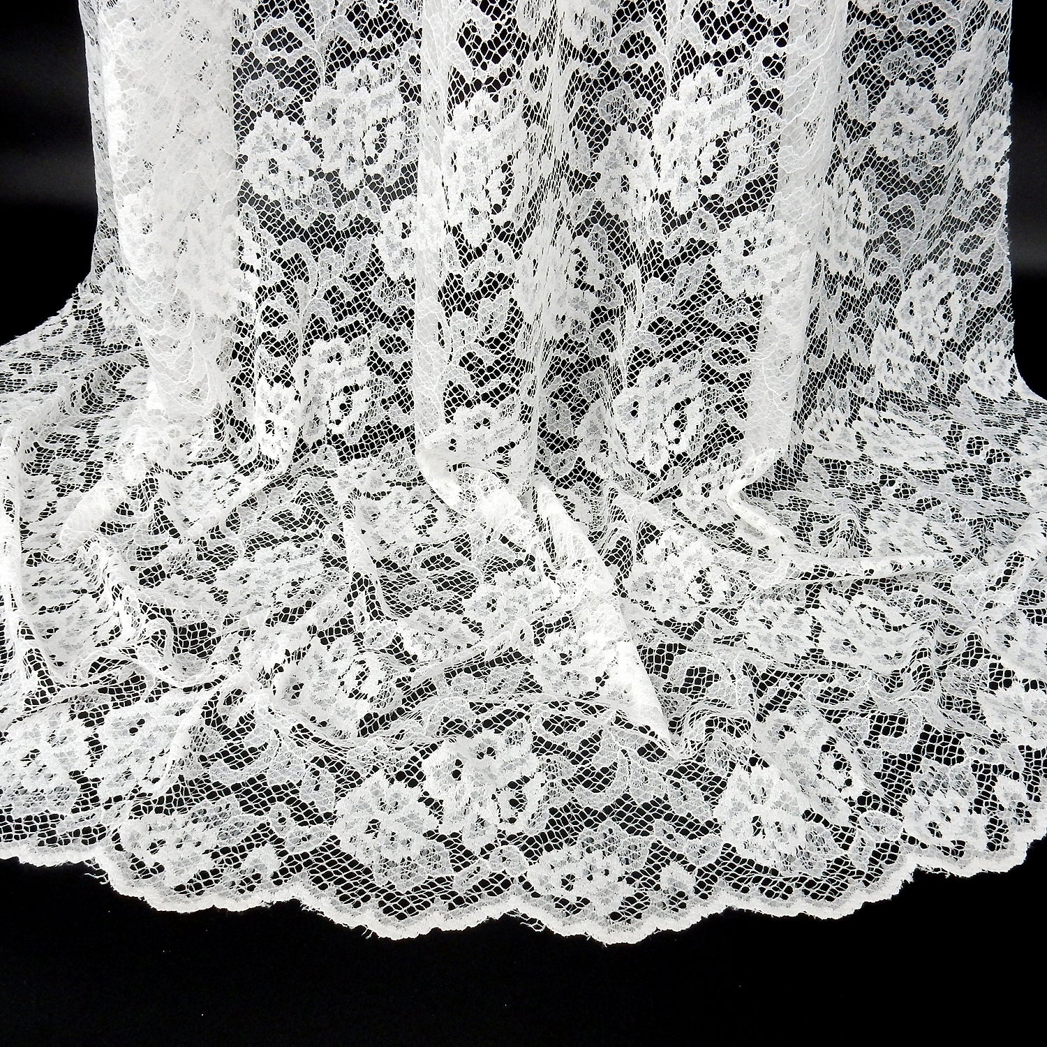 Double-Sided Border Klauber Lace Fabric 3831 Ivory