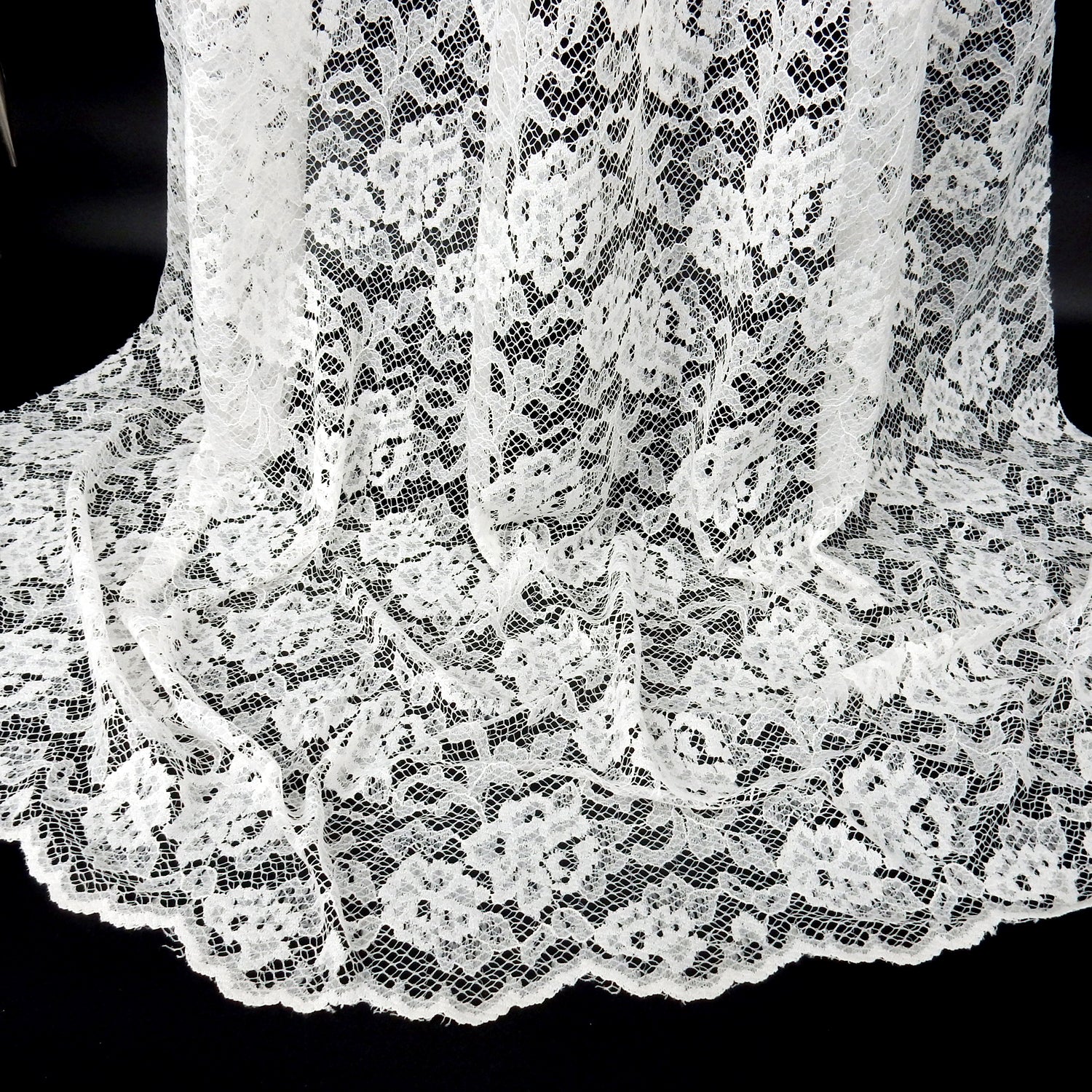Double-Sided Border Klauber Lace Fabric 3831 Ivory