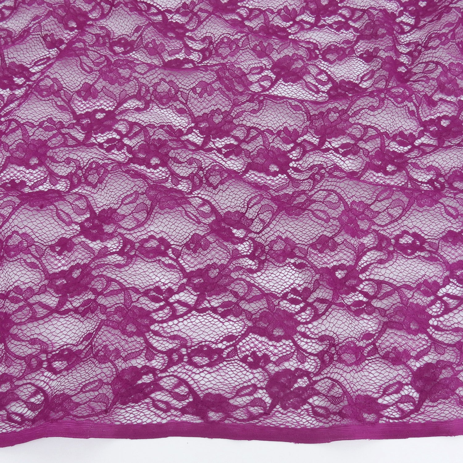 Re-Embroidered Floral Mesh Klauber Lace Fabric 4094 Wild Astor
