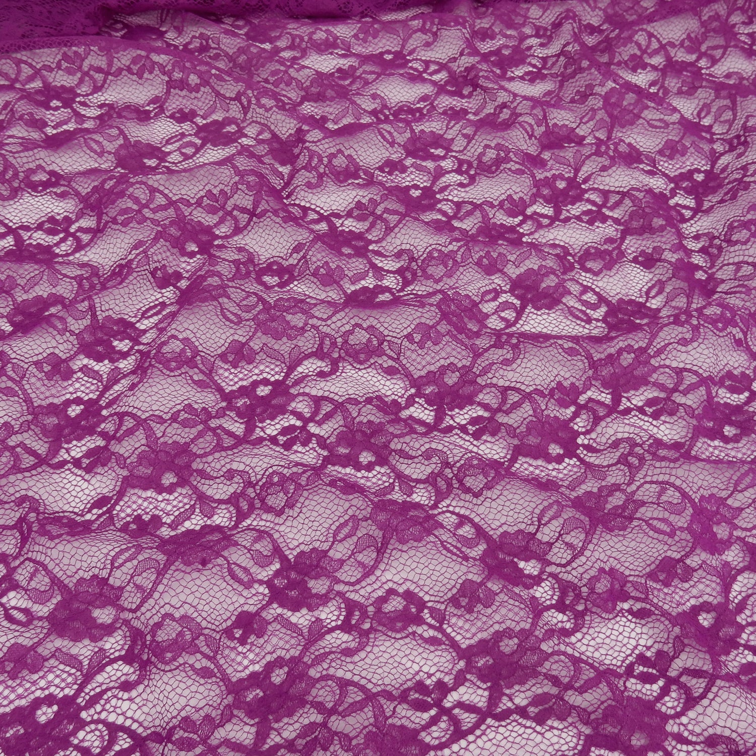 Re-Embroidered Floral Mesh Klauber Lace Fabric 4094 Wild Astor