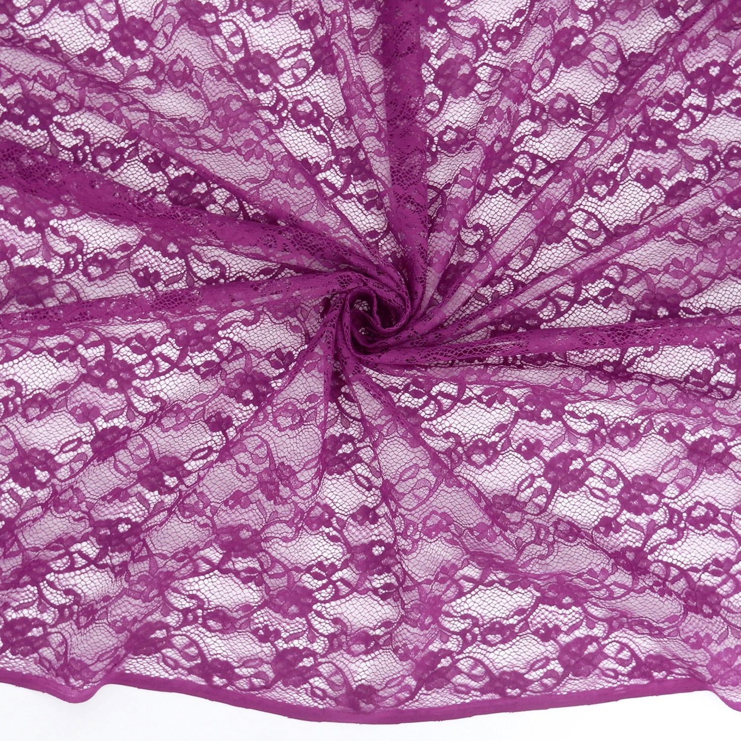 Re-Embroidered Floral Mesh Klauber Lace Fabric 4094 Wild Astor