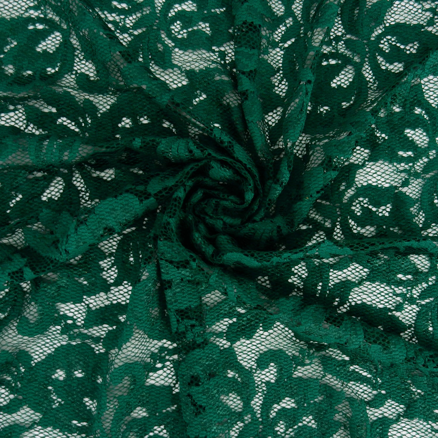 Double-Sided Border Klauber Lace Fabric 9100 Emerald