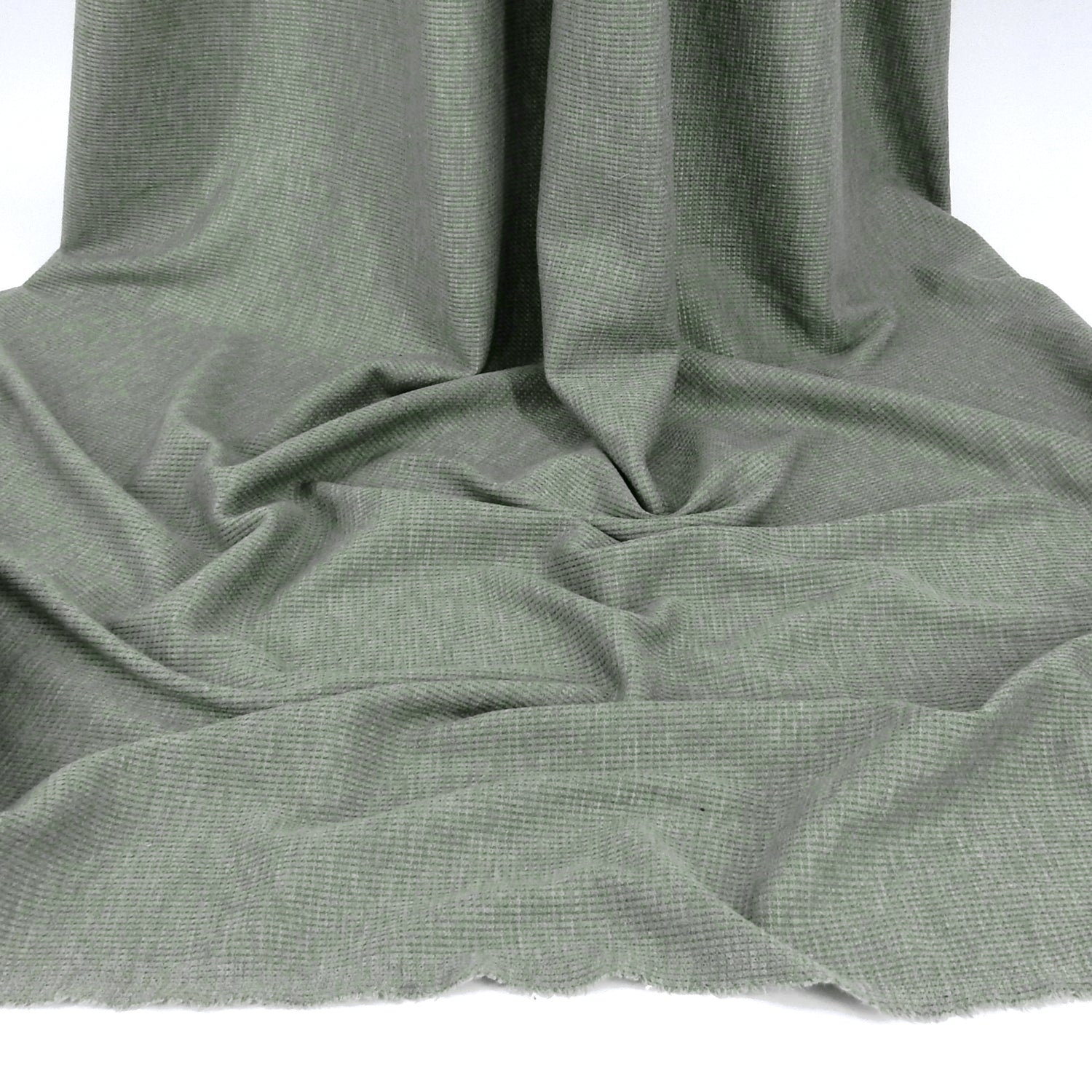 Heather Textured Jersey Knit Fabric 441 Dusty Olive Green