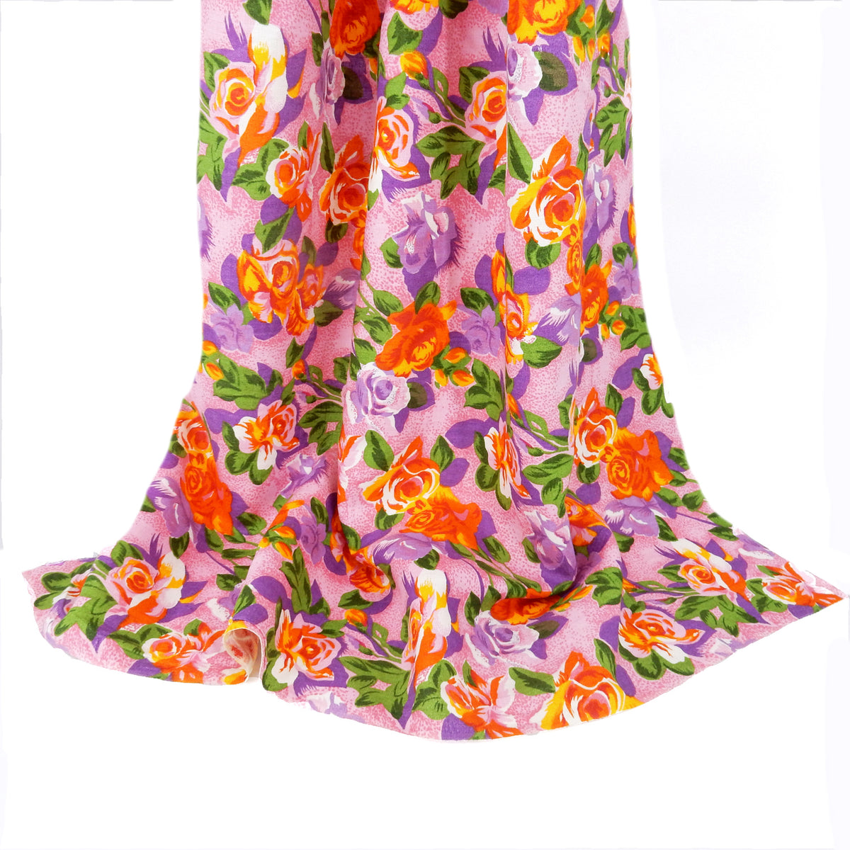 Premium 100% European Linen Floral Print Fabric ALLF1-939 Pink