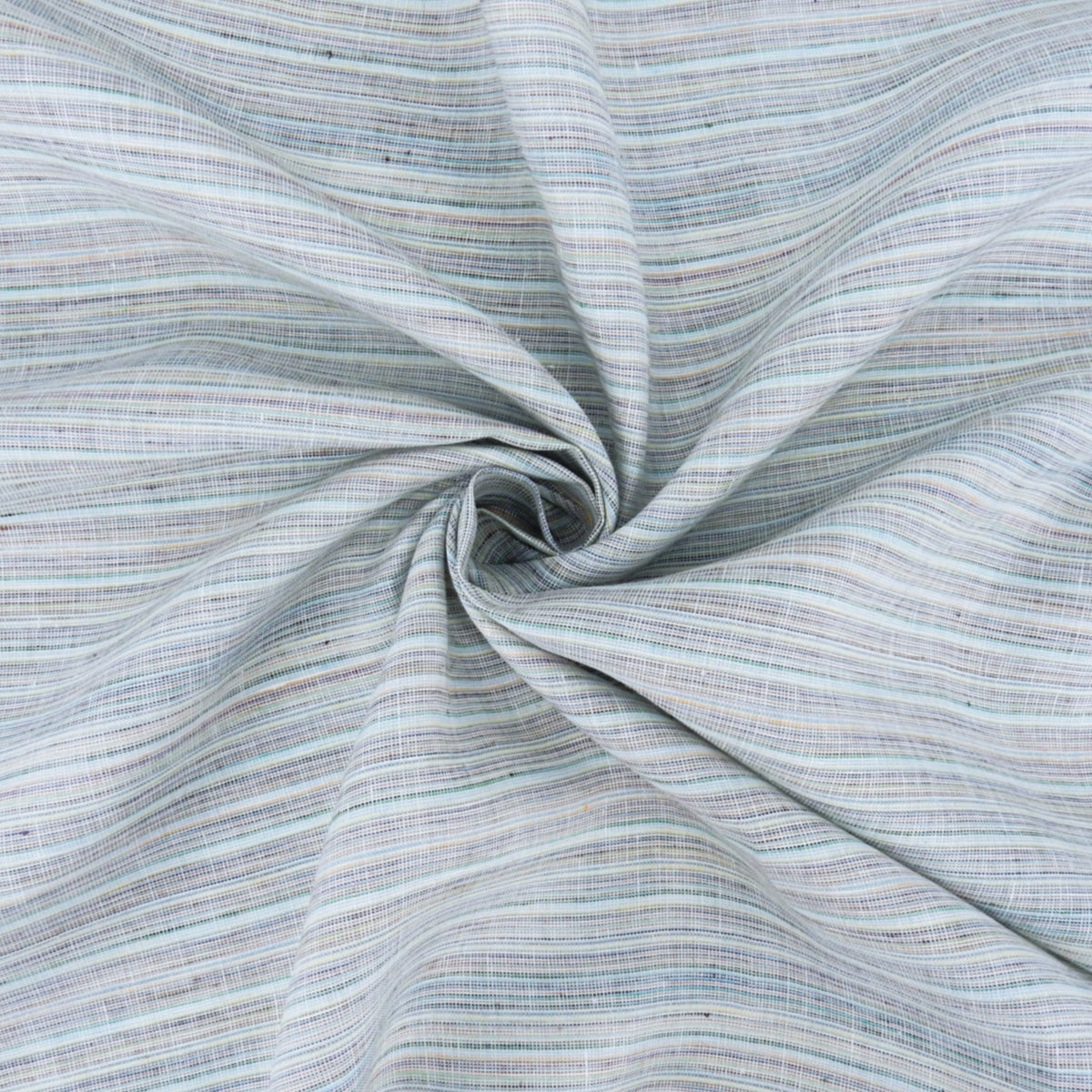 Premium 100% European Linen Yarn Dyed Muted Stripe Fabric ALLF1-956 Opal