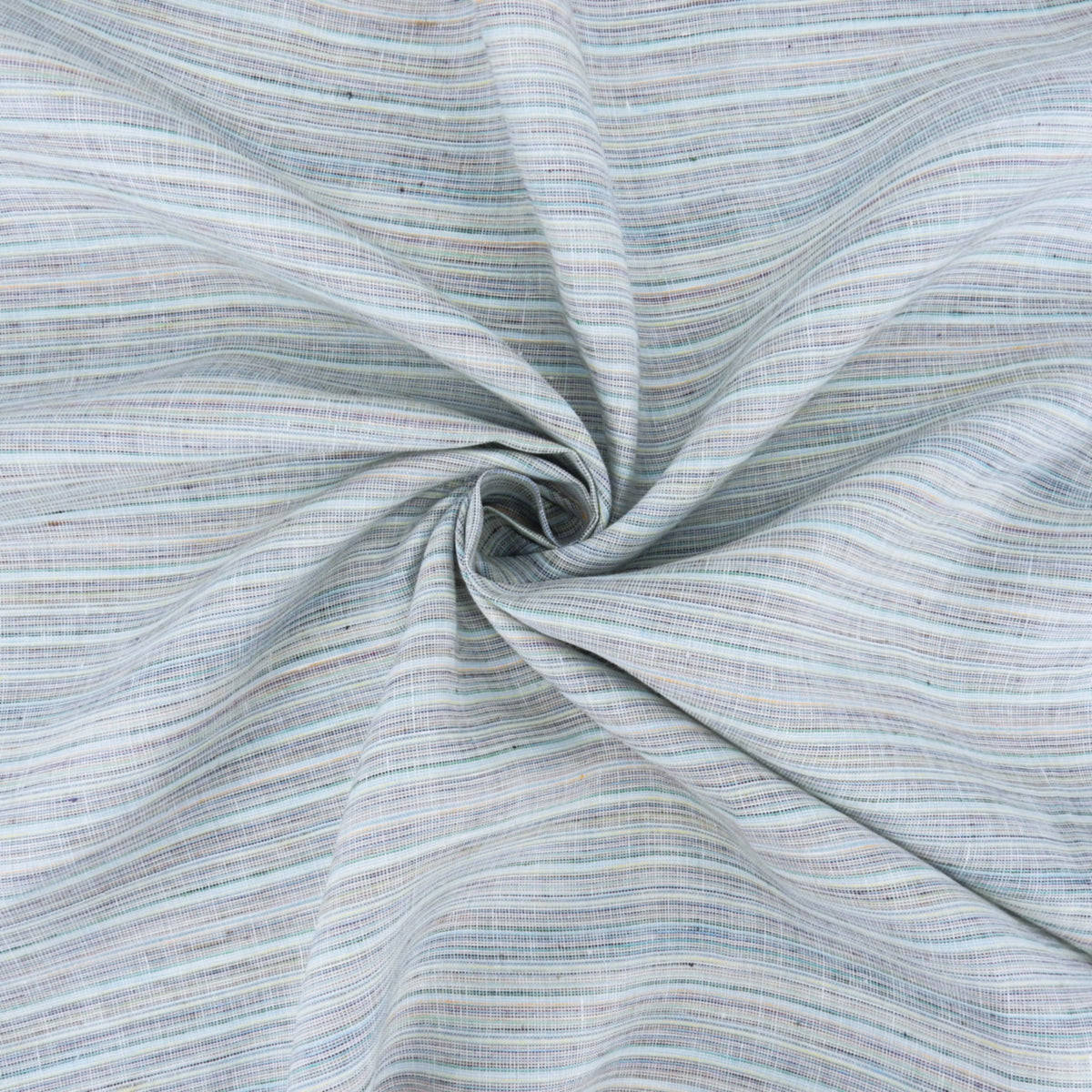 Premium 100% European Linen Yarn Dyed Muted Stripe Fabric ALLF1-956 Opal