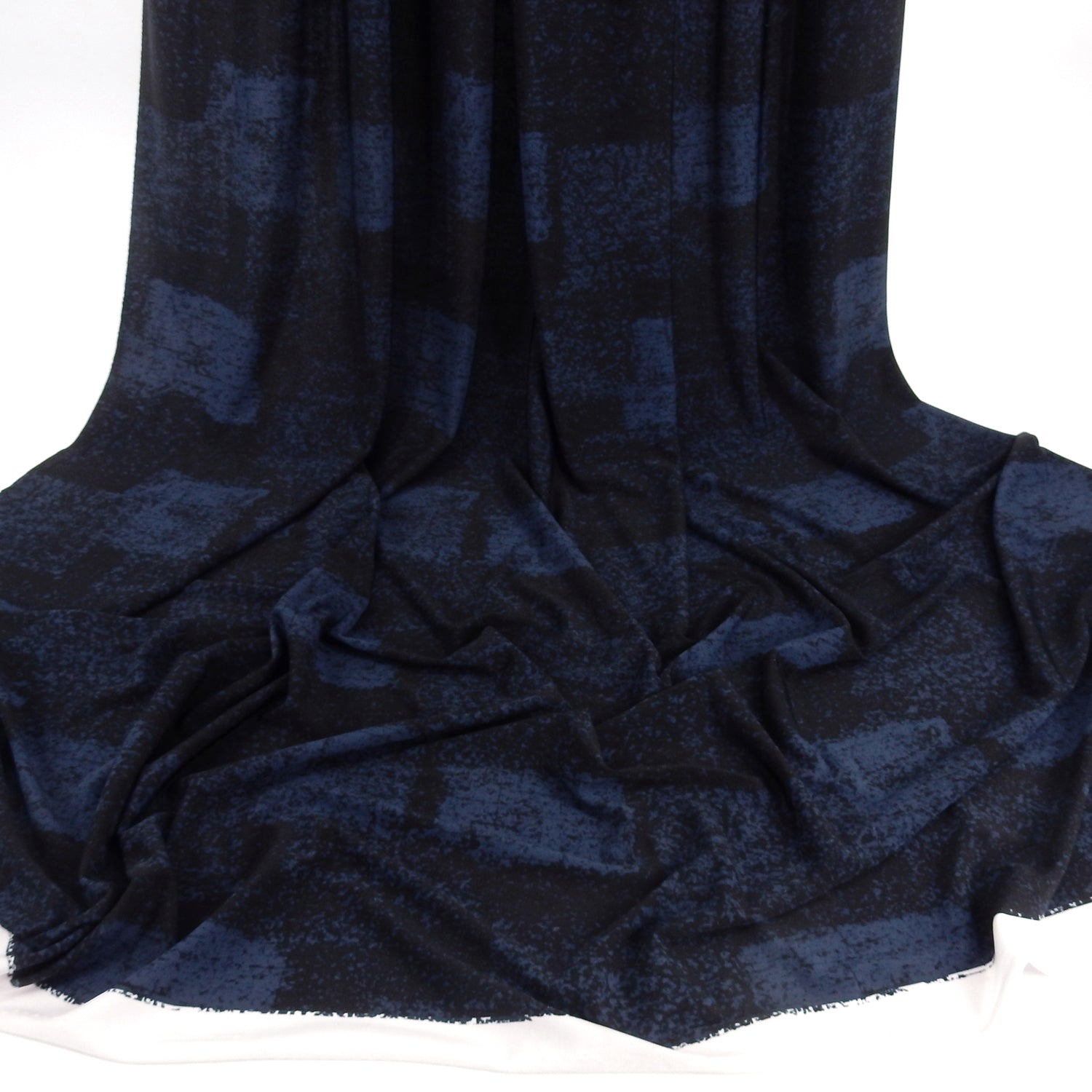 ITY Jersey Knit Fabric 309 Blue & Black