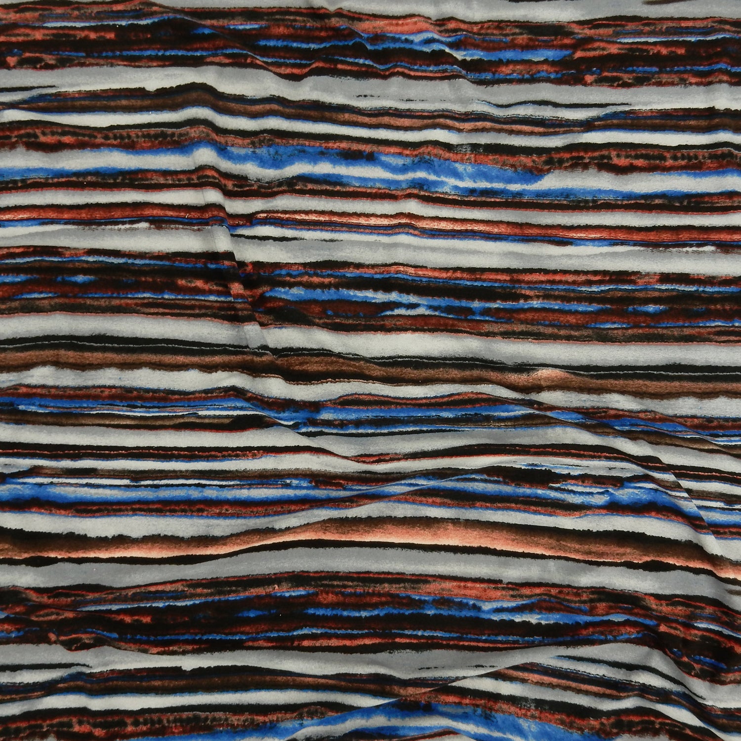 ITY Jersey Knit Fabric 310 Stripe Coral/Fuschia/Gray