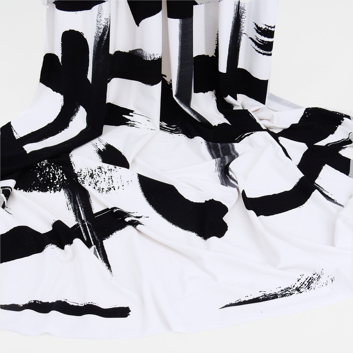 ITY Jersey Knit Fabric 312 Black & White