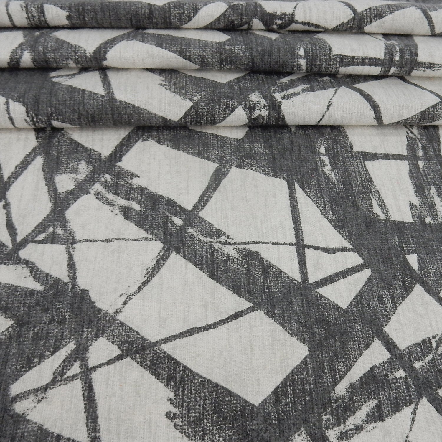 Slate Watercolor Mist Printed 7-Ounce Cotton Duck Fabric 292