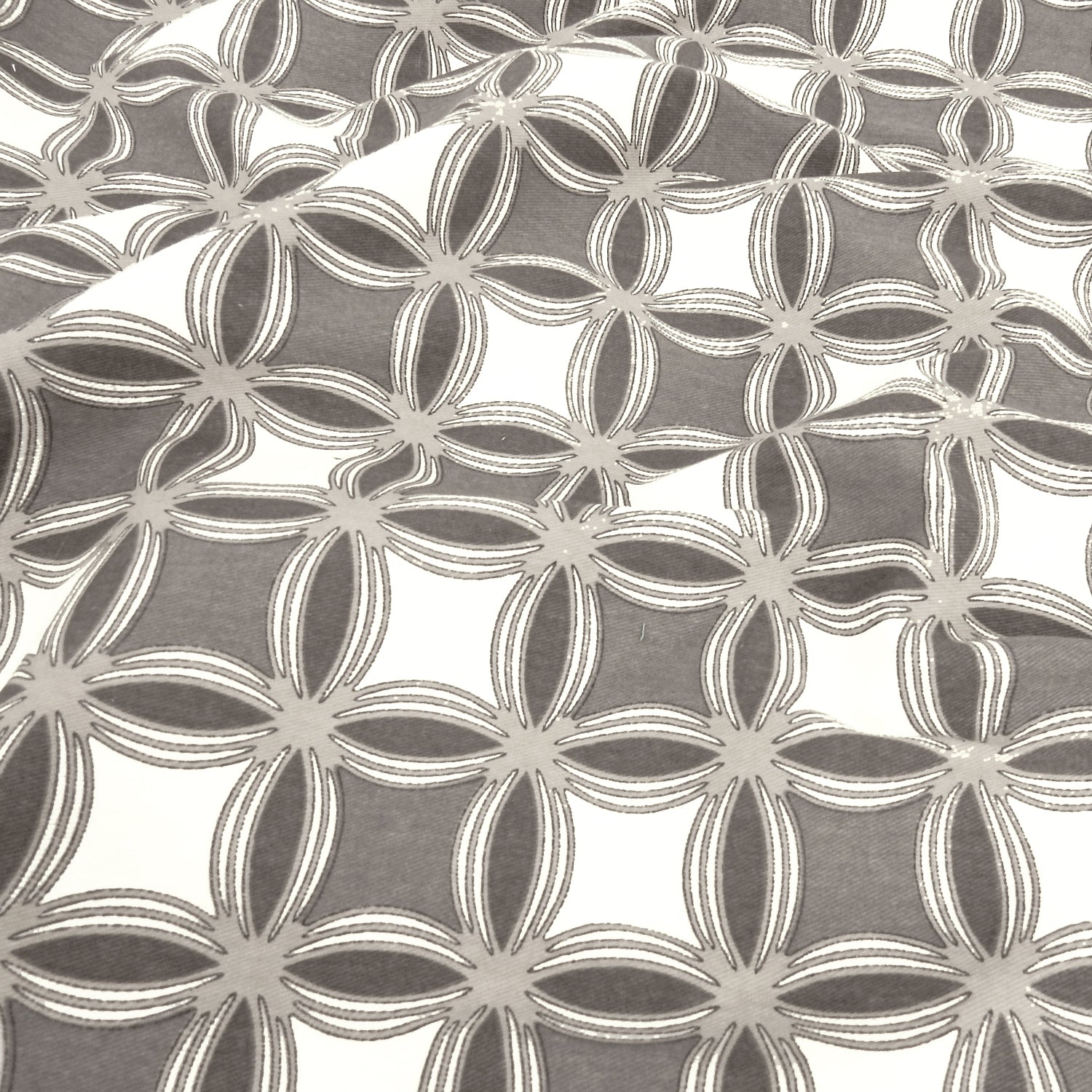 Taupe & Grey Neutral Infinity Printed 7-Ounce Cotton Duck Fabric 295