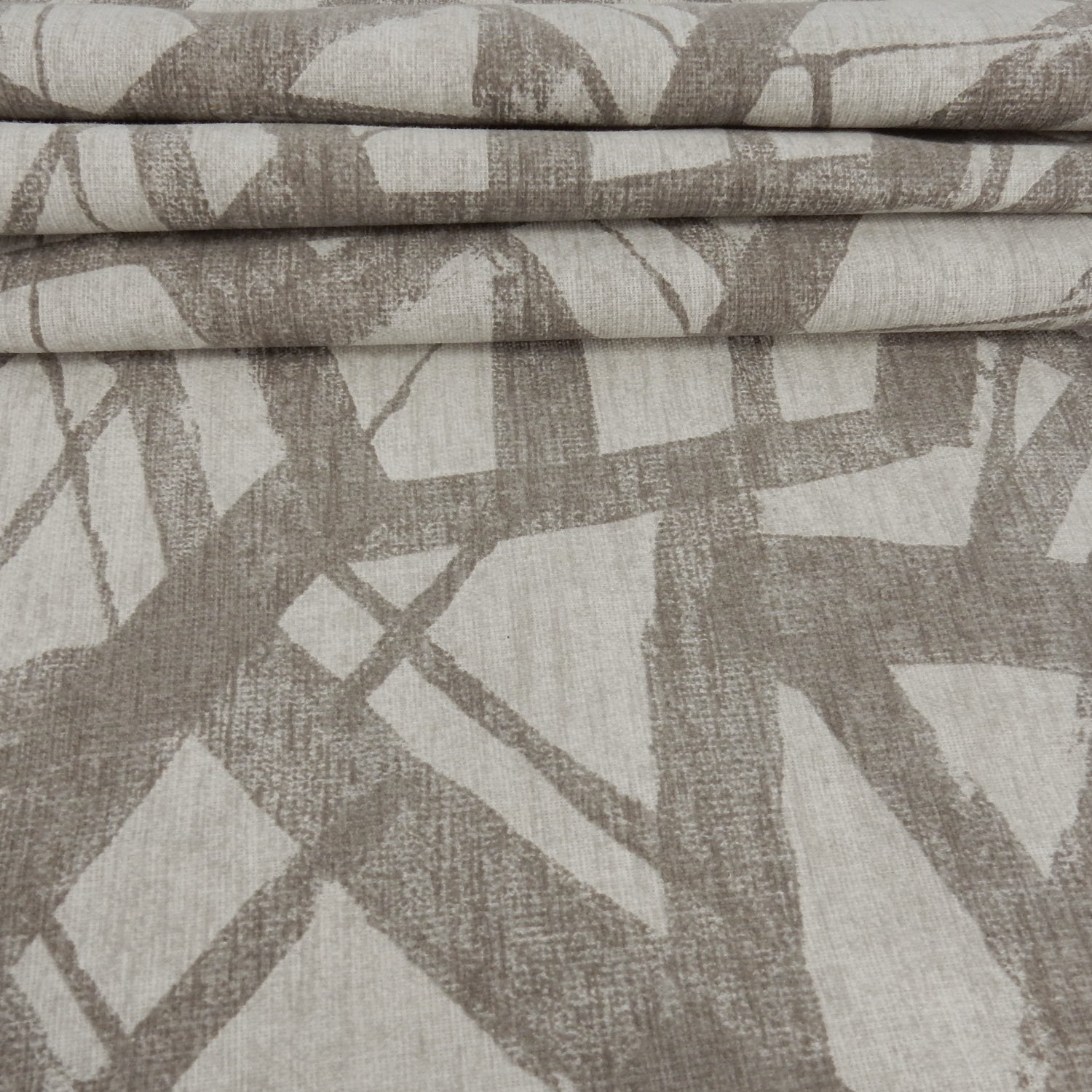 Taupe Watercolor Mist Printed 7-Ounce Cotton Duck Fabric 284
