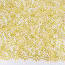 Metallic Double-Sided Eyelash Border Lace Fabric 3529 Blush