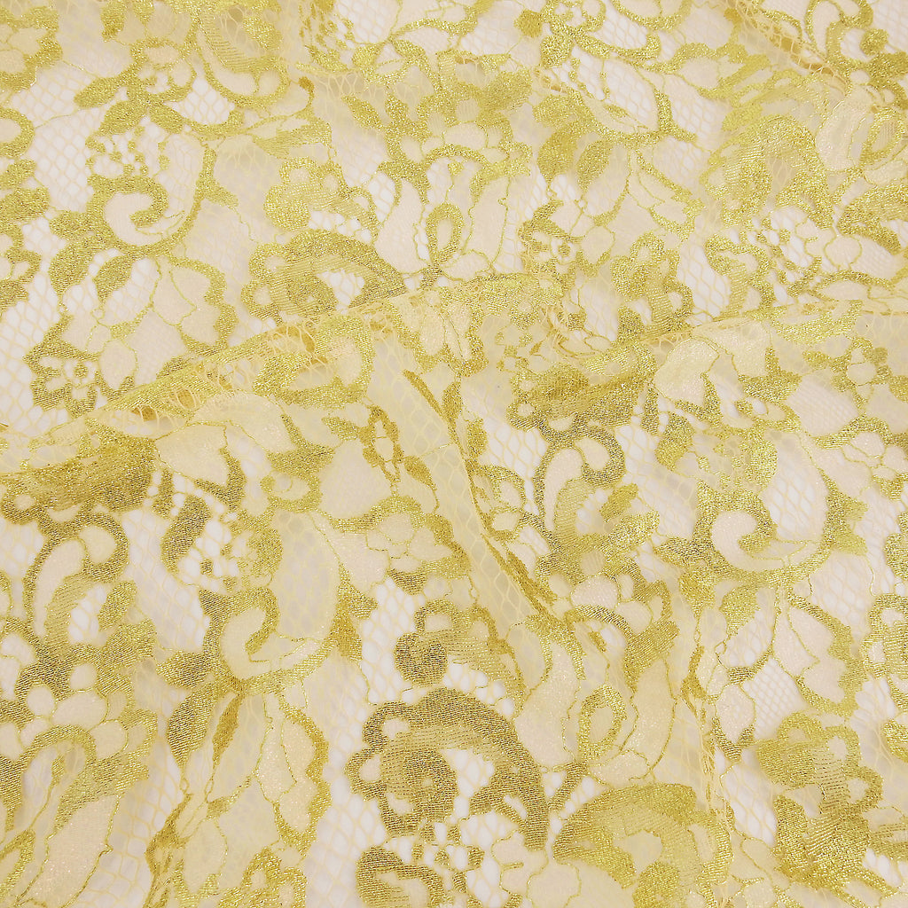 Metallic Double-Sided Eyelash Border Lace Fabric 3529 Blush