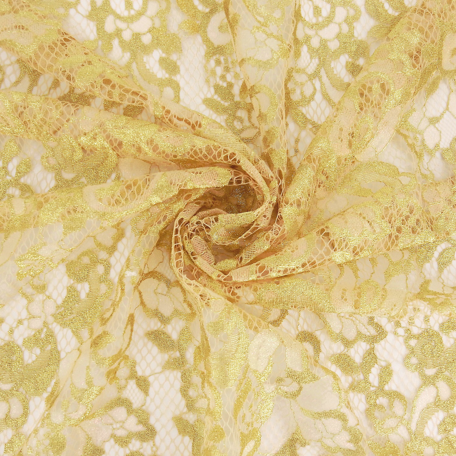 Metallic Double-Sided Eyelash Border Klauber Lace Fabric 3529 Blush