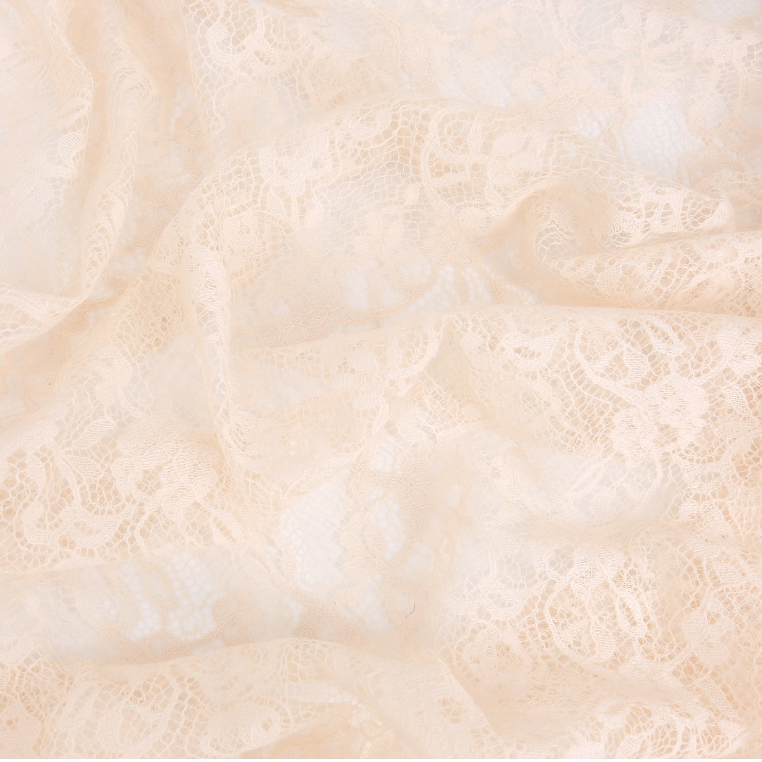 Re-Embroidered Floral Mesh Lace Fabric 4094 Soft Pink