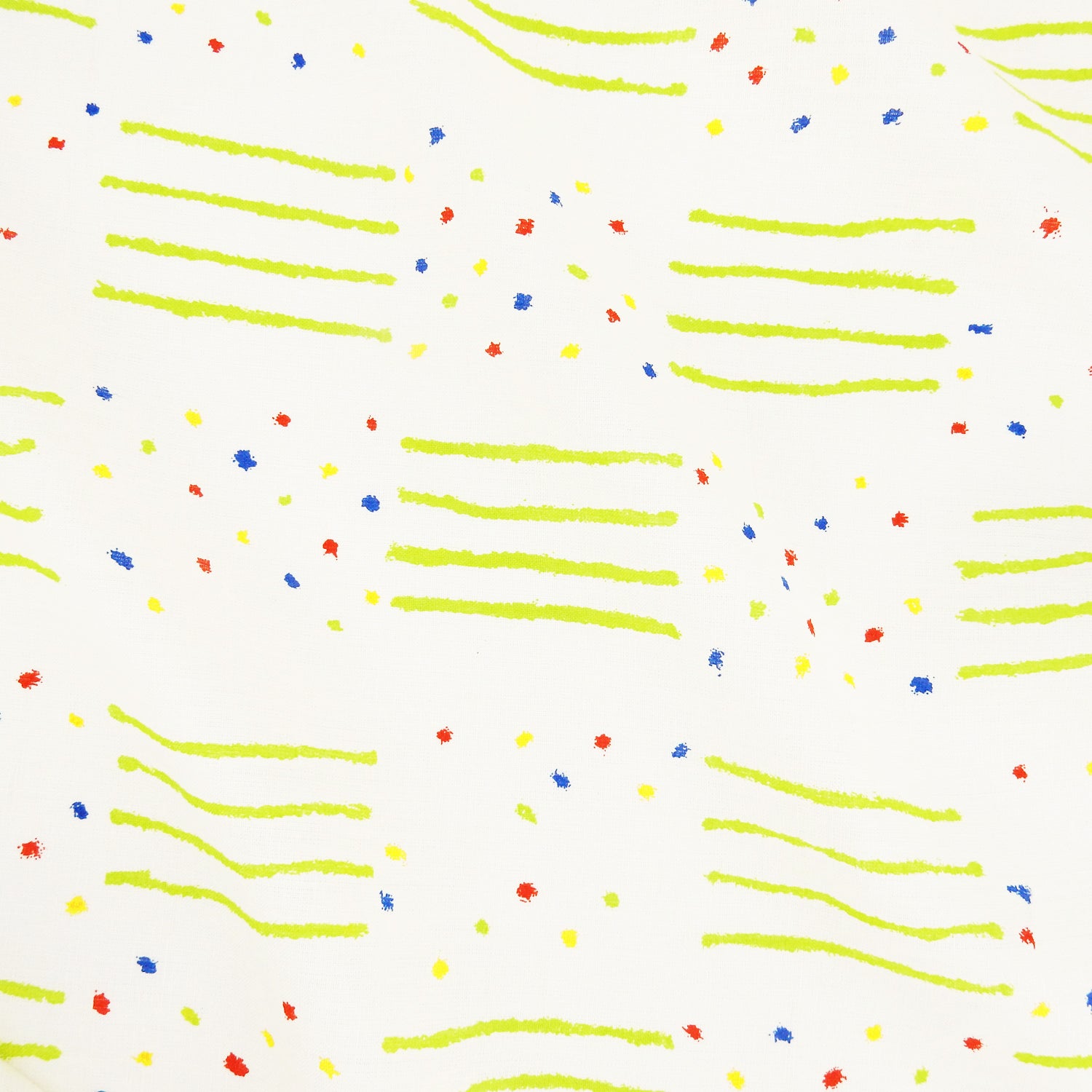 Premium 100% European Linen fabric. Playful Geometric line & dot design. medium weight for apparel & home interior. shown lightly gathered