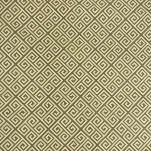 Buttercup Greek Key Printed 7-Ounce Cotton Twill Fabric 283