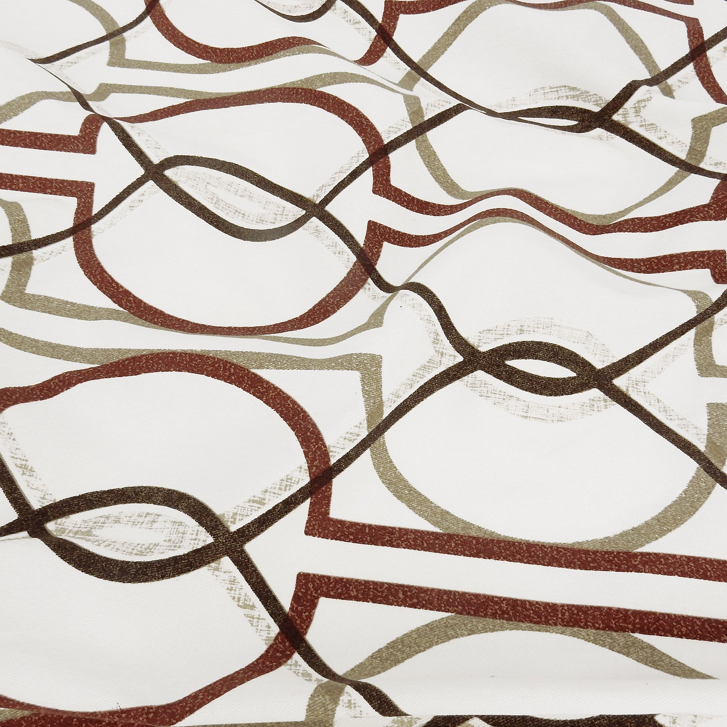 Cinnamon & Taupe Structural Harmony Printed 7-Ounce Cotton Duck Fabric 294
