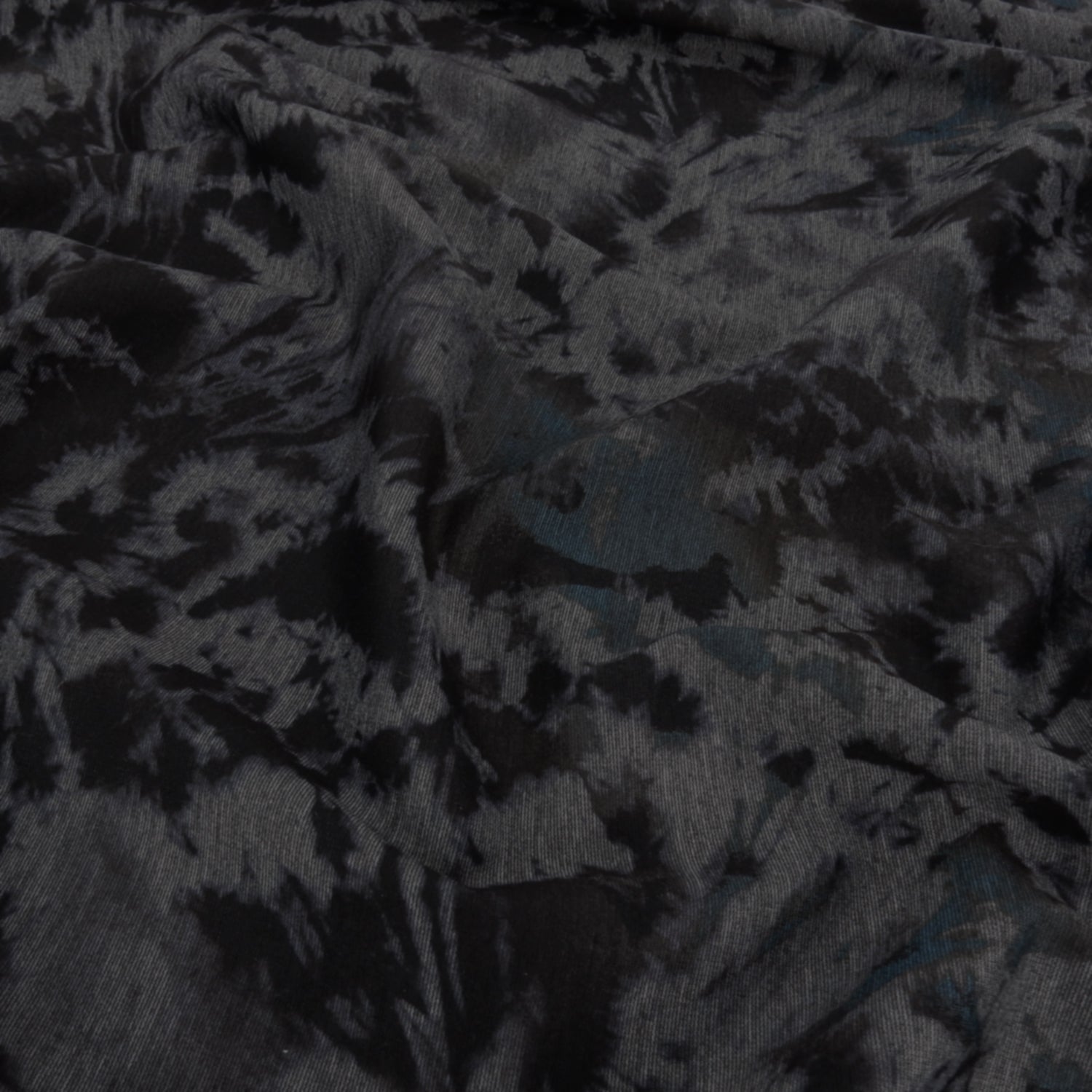 Premium Fine Rib Stretch Knit Fabric – Muted Batik CLF1-849 Grays, Purple & Teal