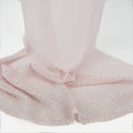 Petal Pink Open-Weave Crochet-Look Lace Fabric 145