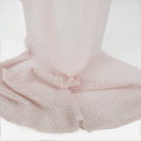 Petal Pink Open-Weave Crochet-Look Lace Fabric 145