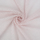 Petal Pink Open-Weave Crochet-Look Lace Fabric 145