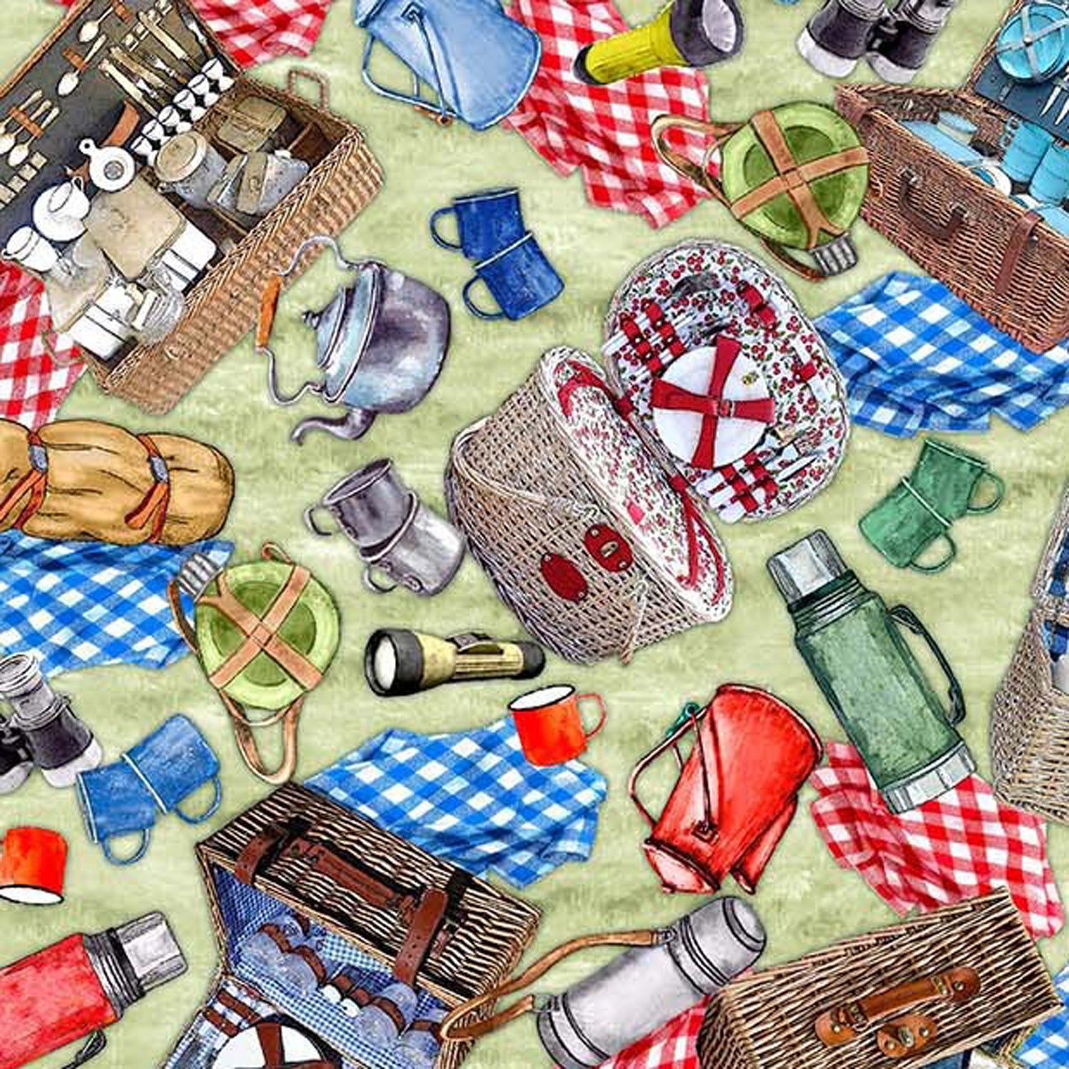 100% Cotton Prints - Girls Gone Camping Collection 15 Yard Bolt - Michael Miller Fabrics