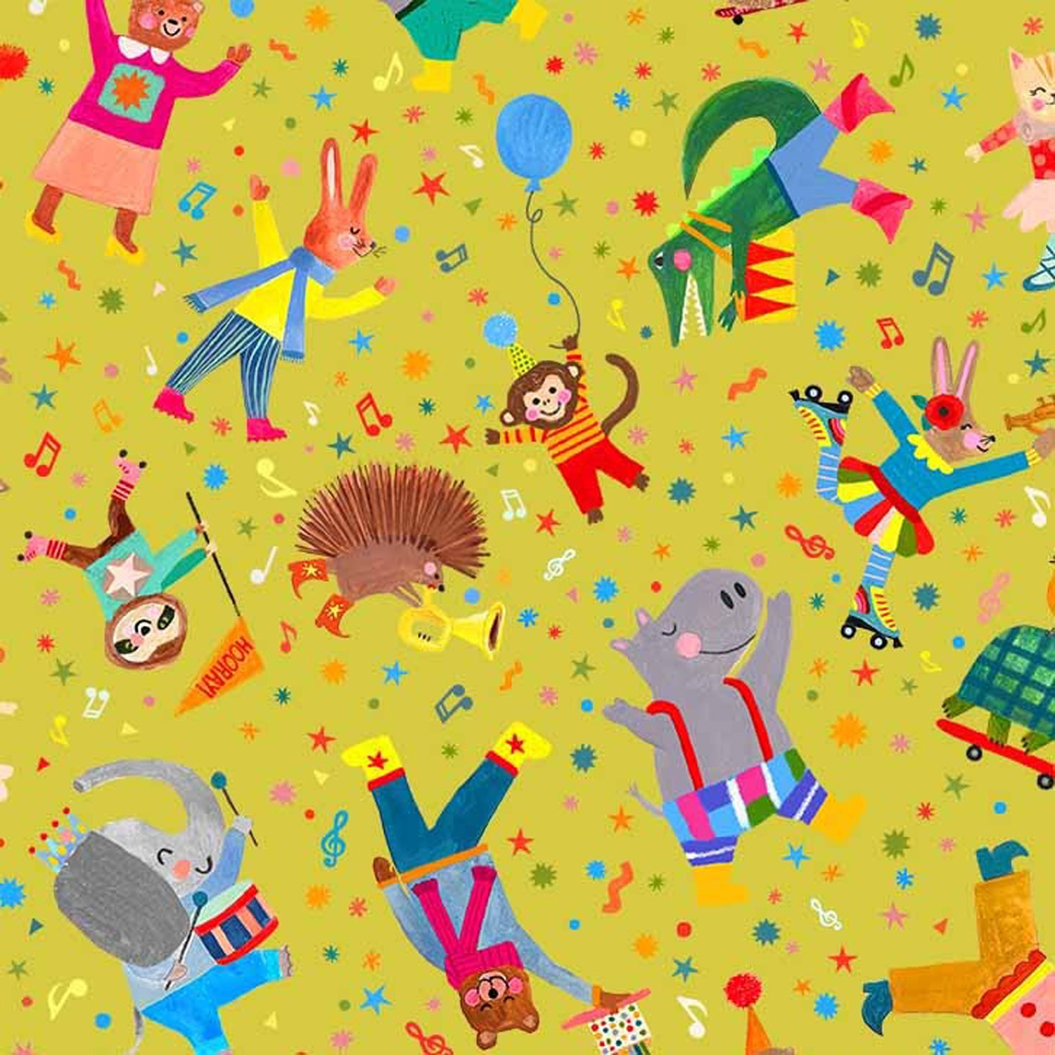 100% Cotton Prints - Joyful Jamboree Collection 15 Yard Bolt - Michael Miller Fabrics