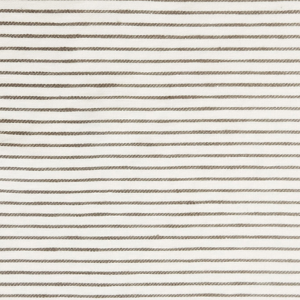 Cassis Woven Ticking Stripe Fabric - 100% European Linen