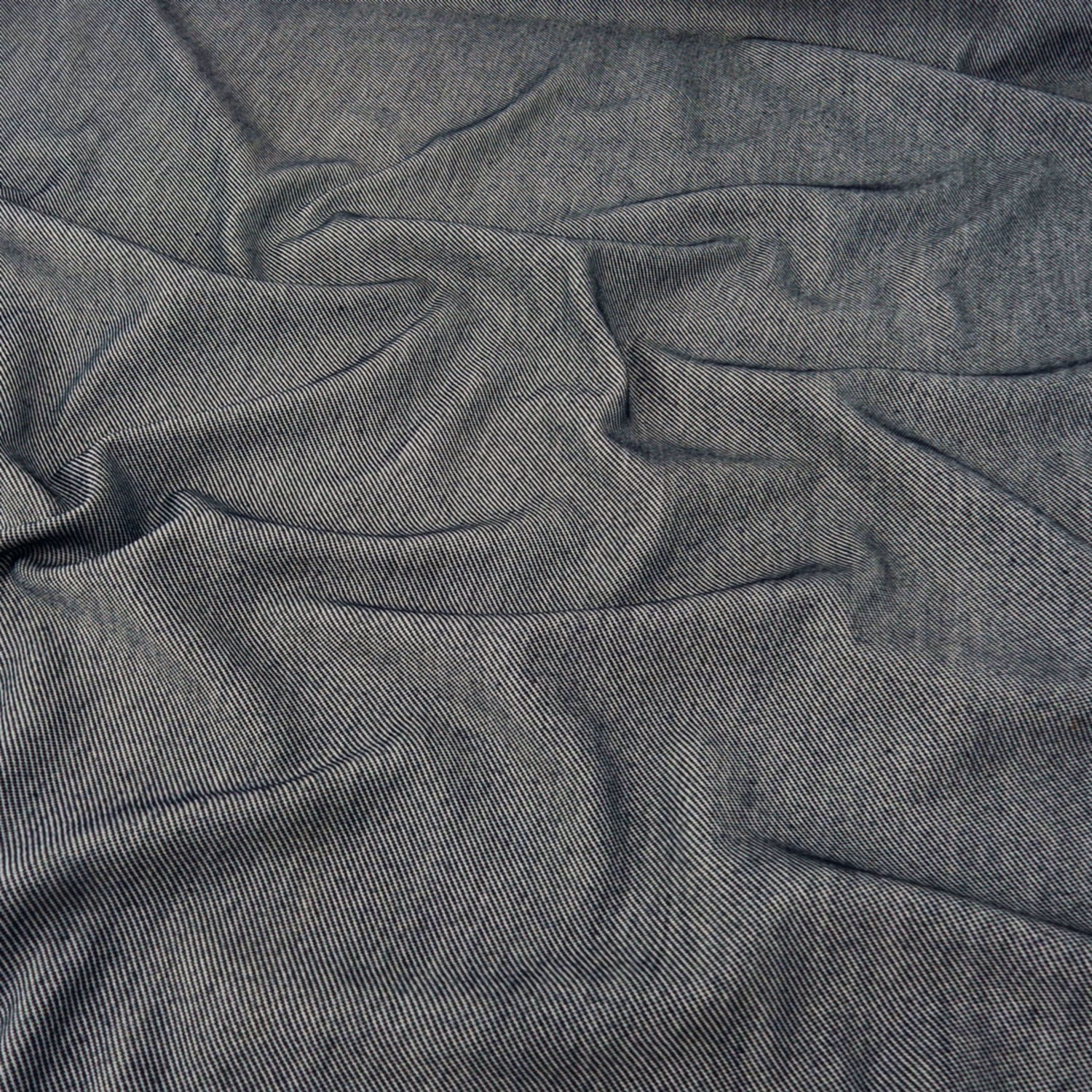Indigo Heathered Twill Stretch Knit Fabric 140