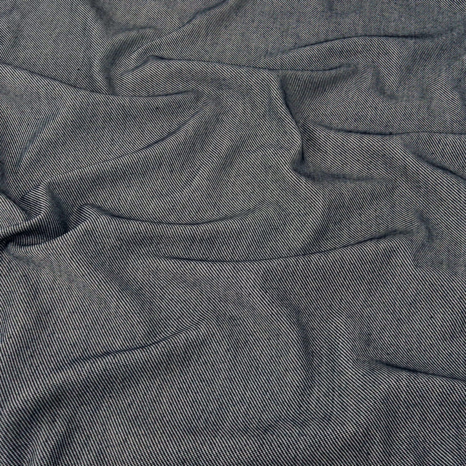 Indigo Heathered Twill Stretch Knit Fabric 140