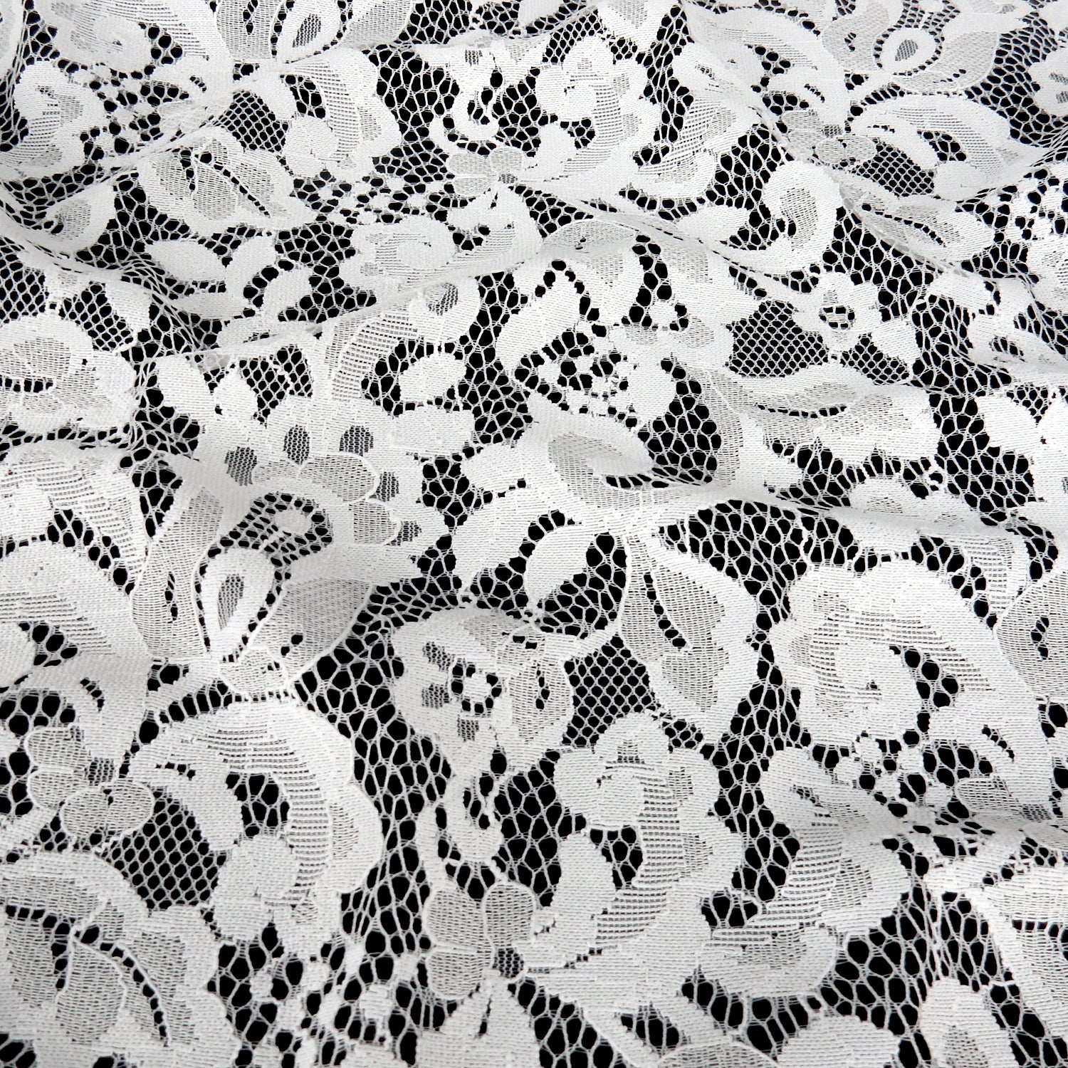 Double-Sided Eyelash Border Klauber Lace Fabric 3529 Ivory