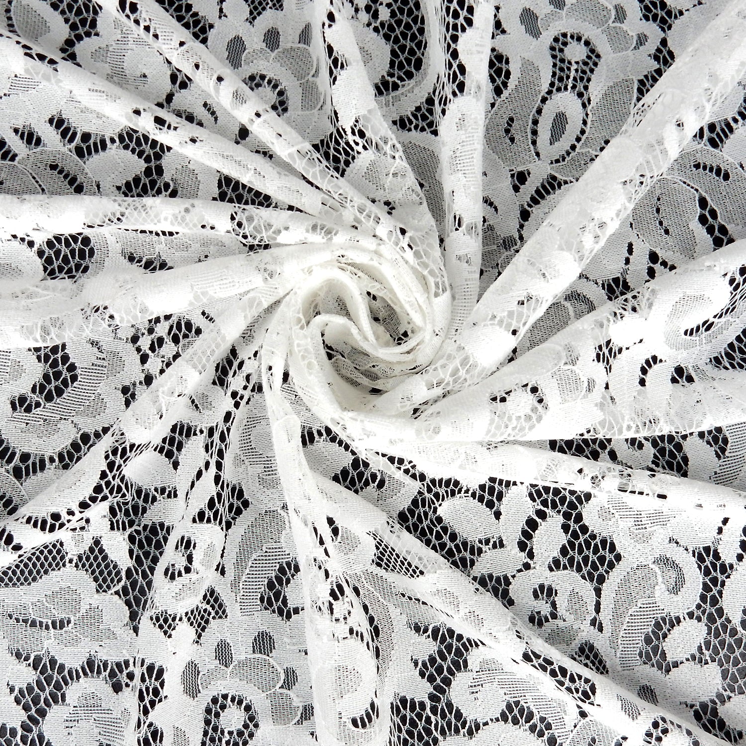 Double-Sided Eyelash Border Klauber Lace Fabric 3529 Ivory