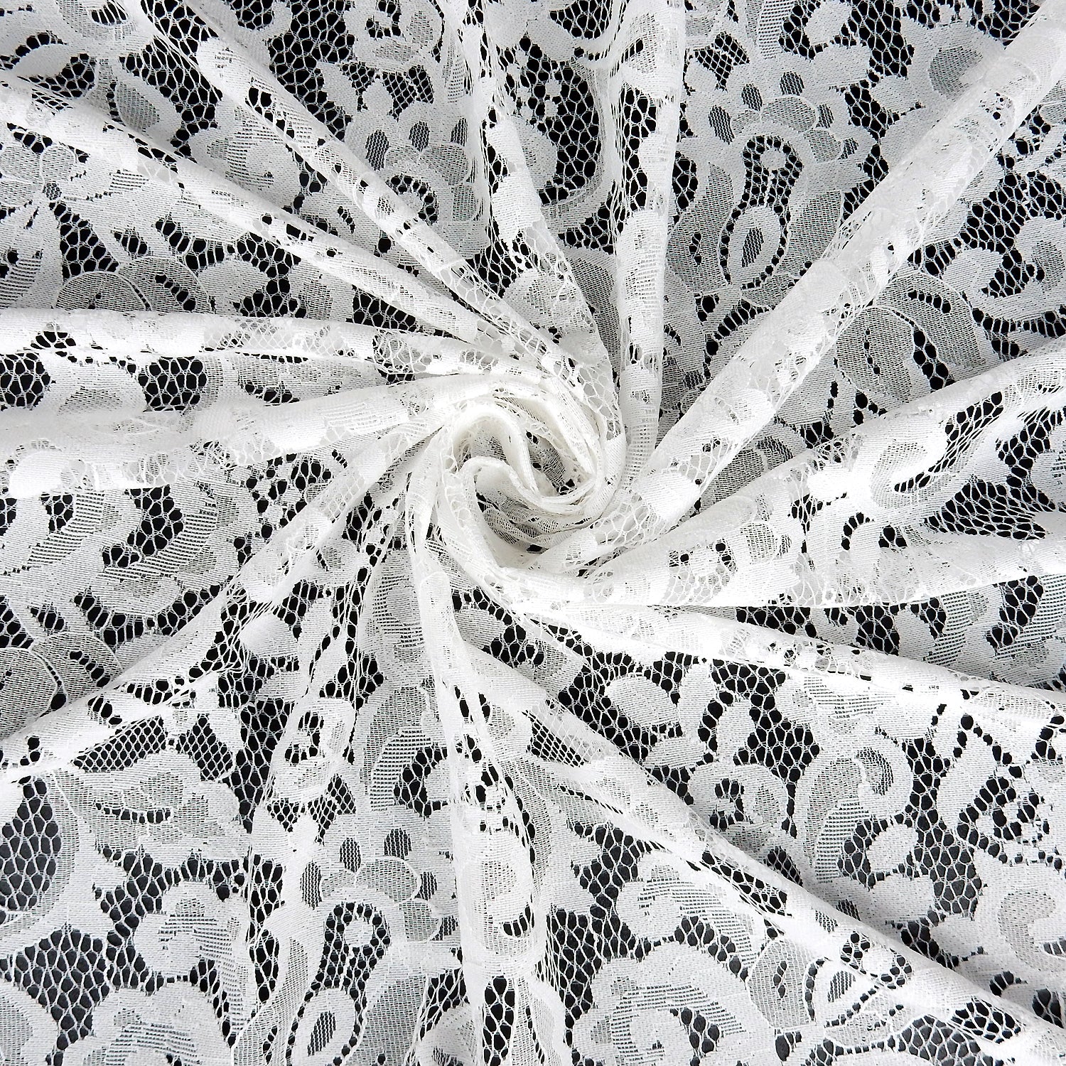 Double-Sided Eyelash Border Klauber Lace Fabric 3529 Ivory