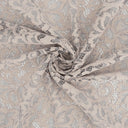 Double Sided Eyelash Scalloped Border Lace Fabric 3543 Dusty Blue/Seashell