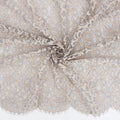 Double Sided Eyelash Scalloped Border Lace Fabric 3543 Dusty Blue/Seashell