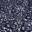 Double Sided Eyelash Scalloped Border Lace Fabric 3543 Night