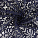 Double Sided Eyelash Scalloped Border Lace Fabric 3543 Night