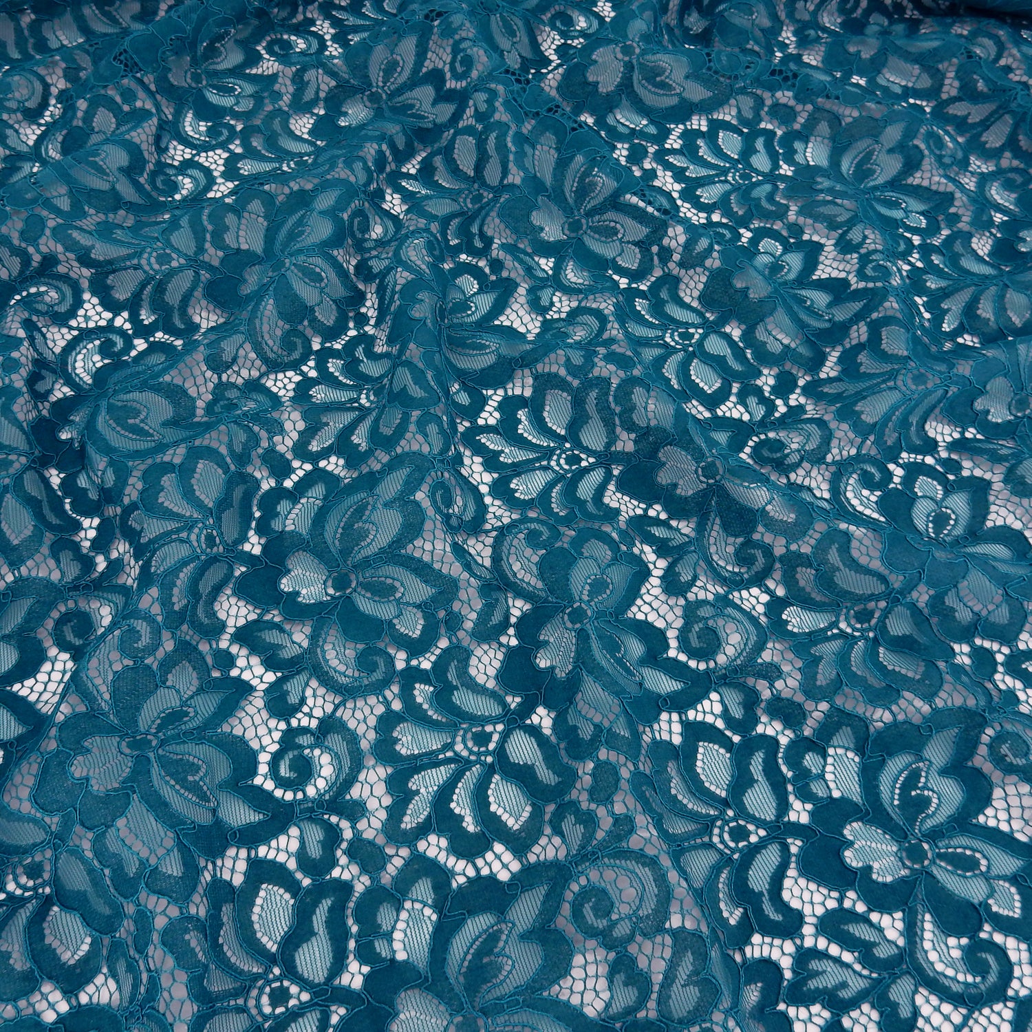 Double Sided Eyelash Scalloped Border Lace Fabric 3543 Spice