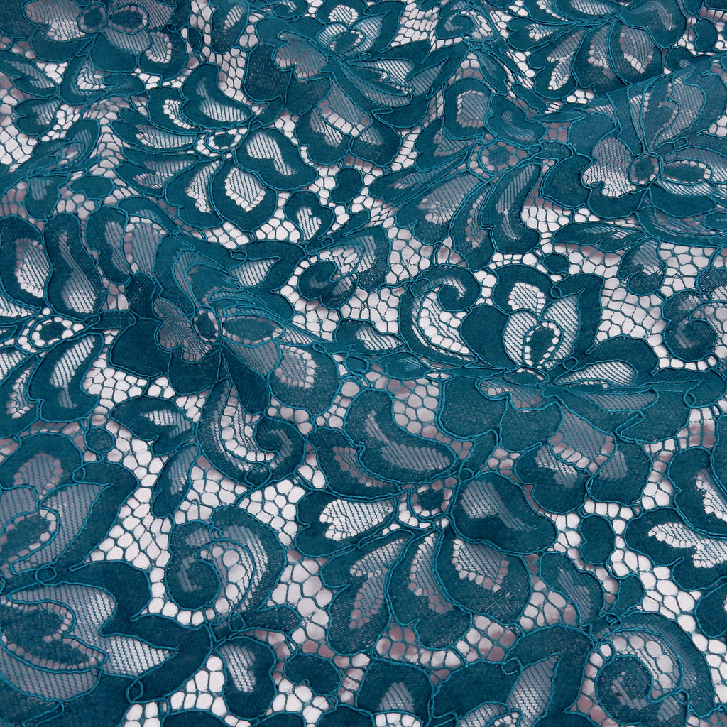 Double Sided Eyelash Scalloped Border Lace Fabric 3543 Spice