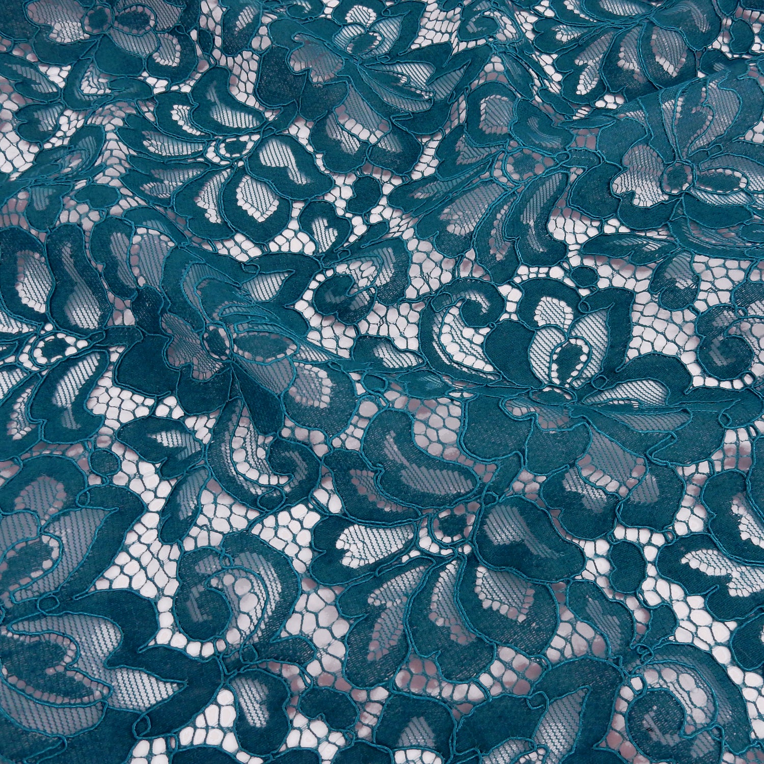 Double Sided Eyelash Scalloped Border Lace Fabric 3543 Spice