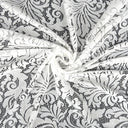 Double Sided Eyelash Scalloped Border Lace Fabric 3570 Ivory