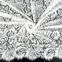 Double Sided Eyelash Scalloped Border Lace Fabric 3570 Ivory