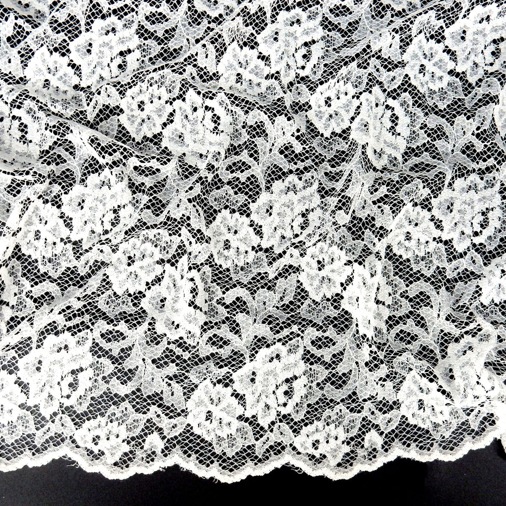 Double-Sided Border Lace Fabric 3831 Ivory